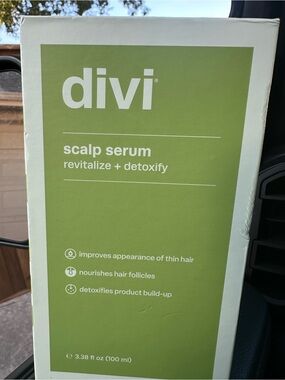 Divi Scalp Serum - Revitalize + Detoxify (Green) sealed 3.38 oz